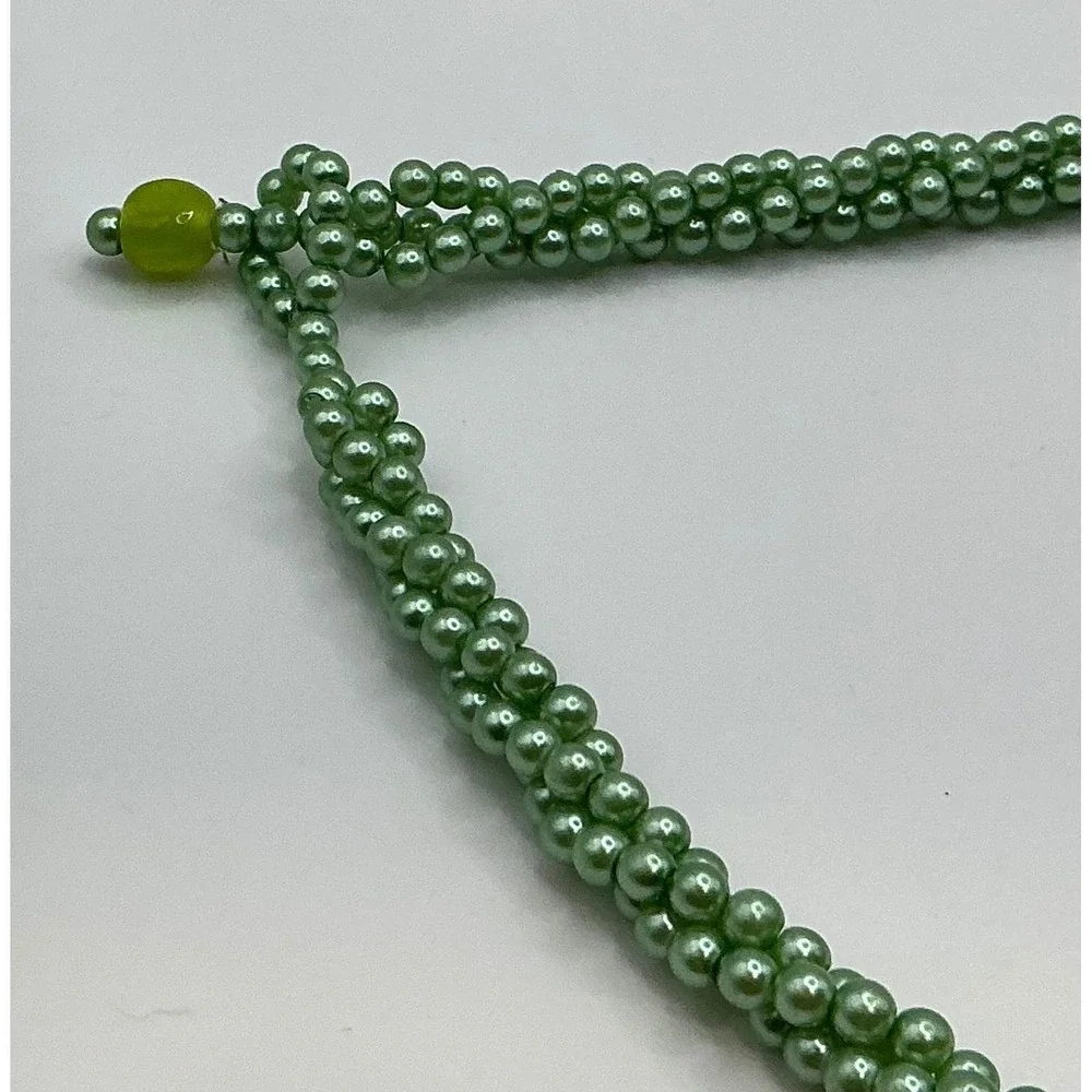 Vintage-Inspired Beautiful Green‎ Beaded Layered 23